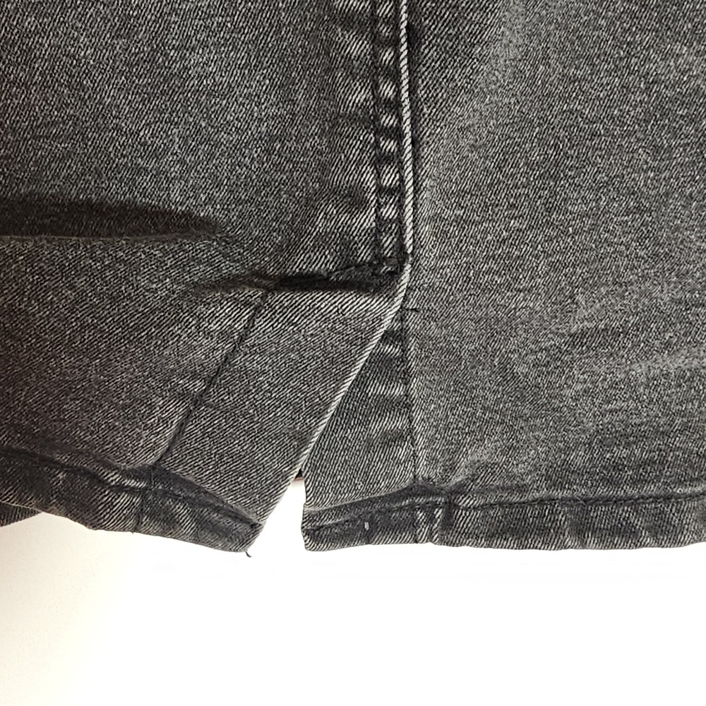 Shein Curve Skirt Womens 4XL Black Gray Denim Look Drawstring Casual Pockets - Picture 7 of 13